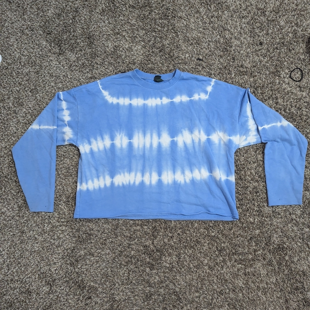 Cropped Blue Sweater/Crewneck